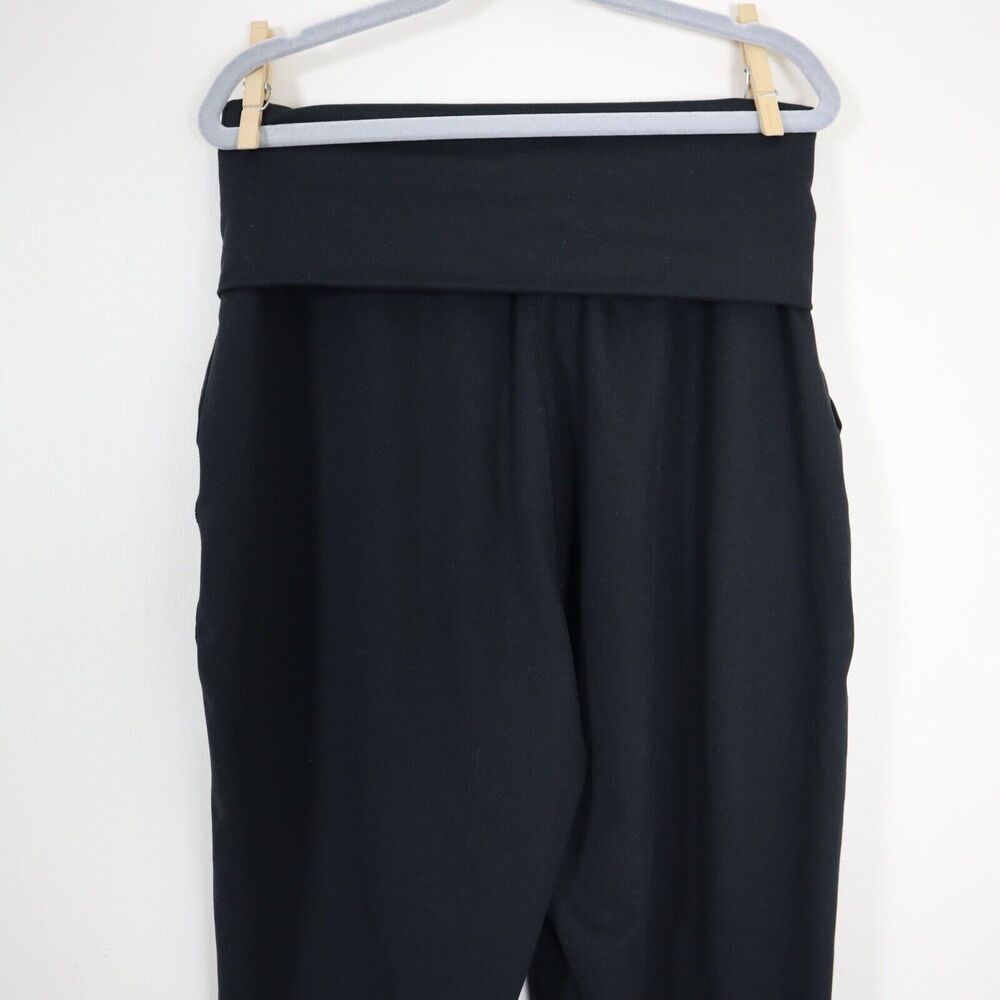 Offline by Aerie Size XS The Hugger Jogger Pants Black Fold Over Waist - Picture 9 of 10